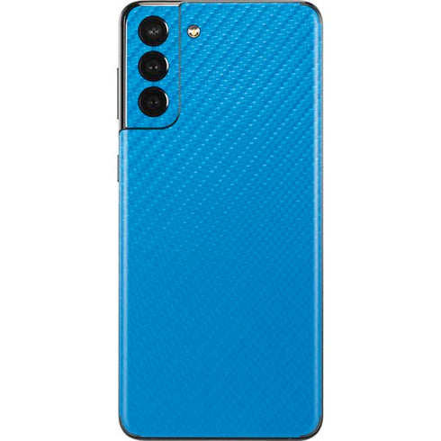 Blue Carbon Fiber Specialty Material Galaxy S21 Plus 5G Skin